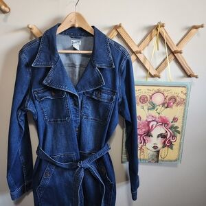 Duluth Trading Co Light Blue Denim Fabric